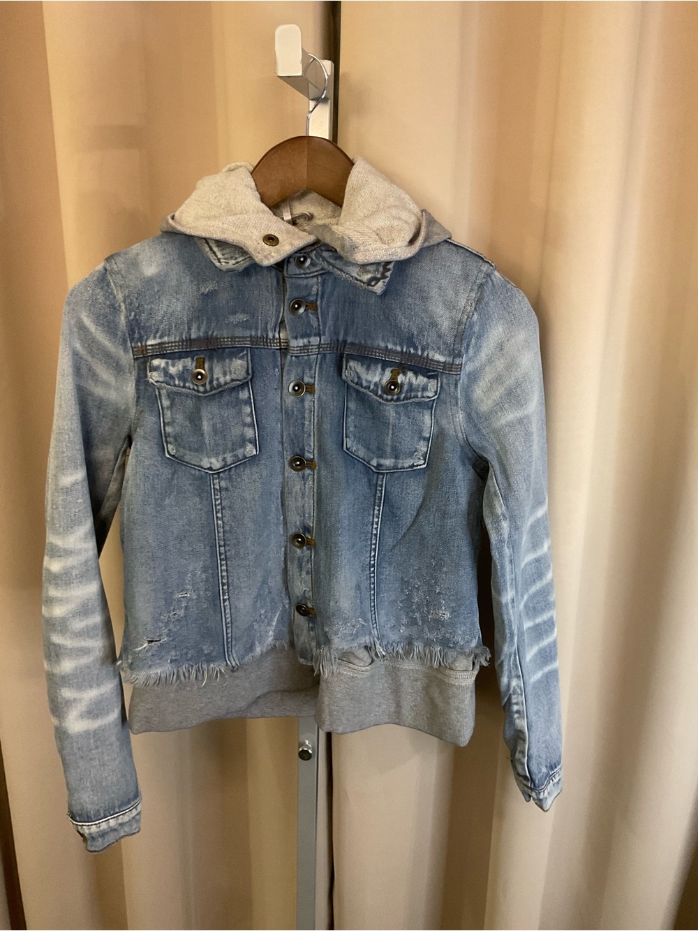 Free People We The Free Perry hooded denim jean jacket